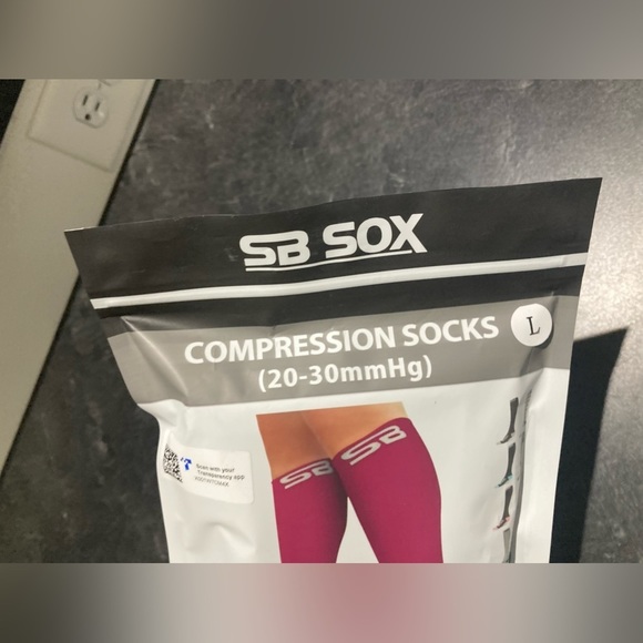 Compression Socks Women Pink Large Pregnancy Blood Circulation Swelling NEW - Picture 4 of 10